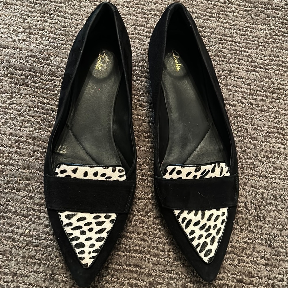 Clarks Laina Women’s Animal Print Slip on Loafers